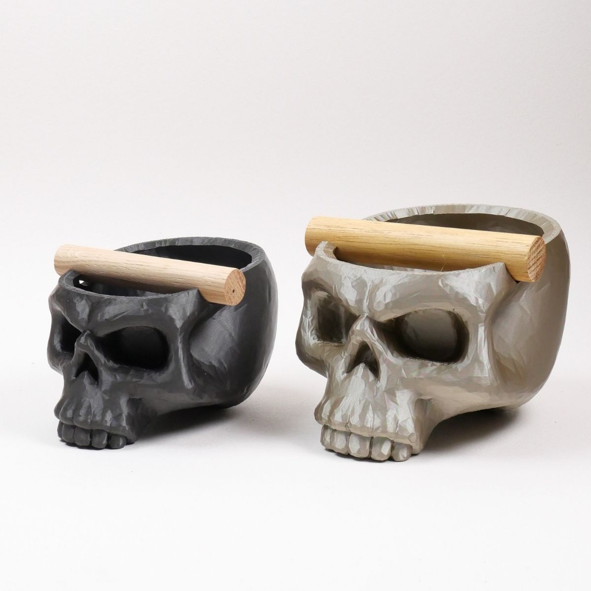 The Skull | Knock Box With Oak or Iroko Knock Bar - Knocdic