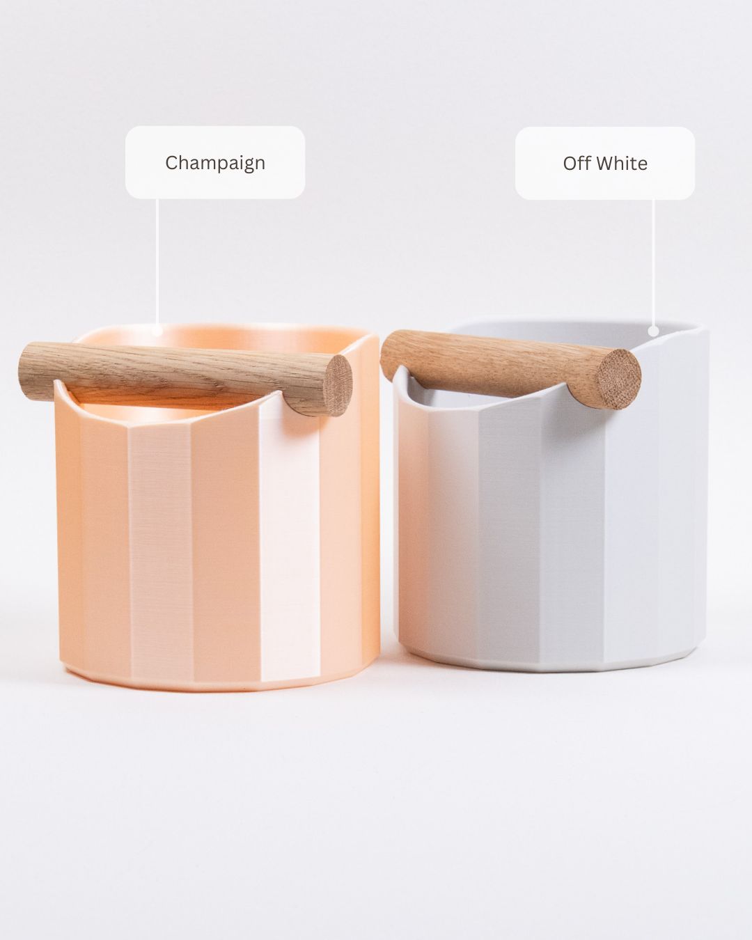 The Facet | Knock Box With Oak or Iroko Knock Bar - Knocdic