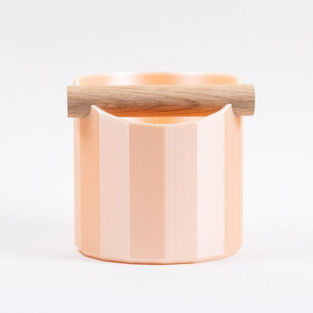 The Facet | Knock Box With Oak or Iroko Knock Bar - Knocdic