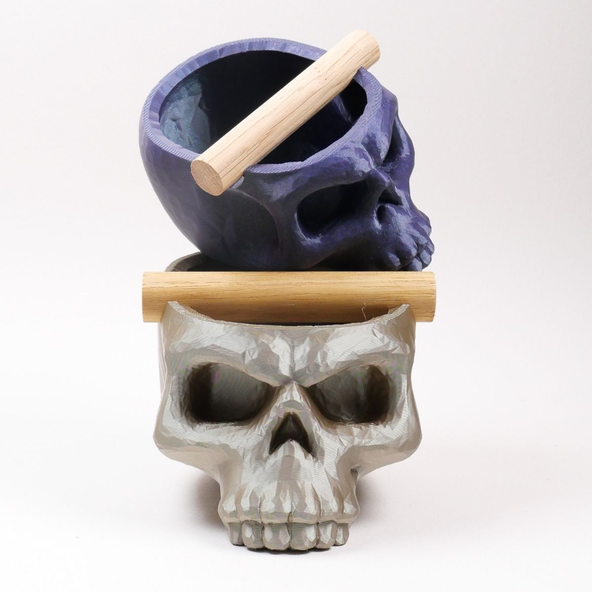 The Skull | Knock Box With Oak or Iroko Knock Bar - Knocdic