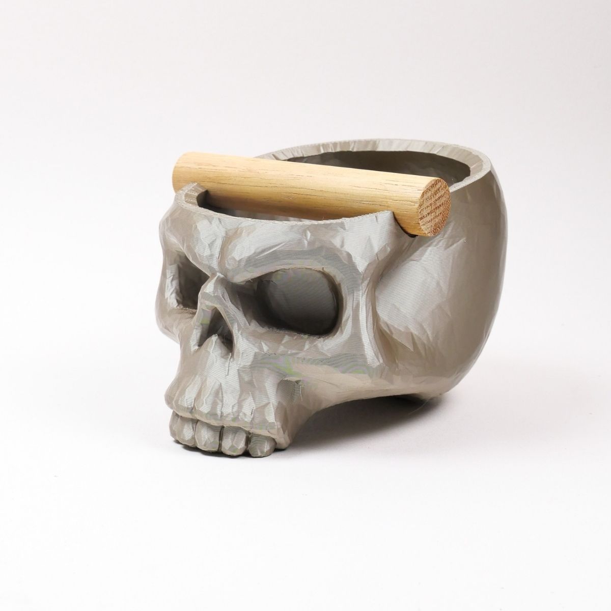 The Skull | Knock Box With Oak or Iroko Knock Bar - Knocdic