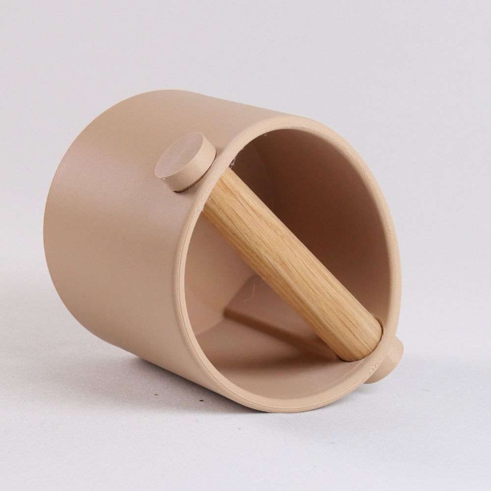 The Minimalist | Knock Box With Oak or Iroko Knock Bar