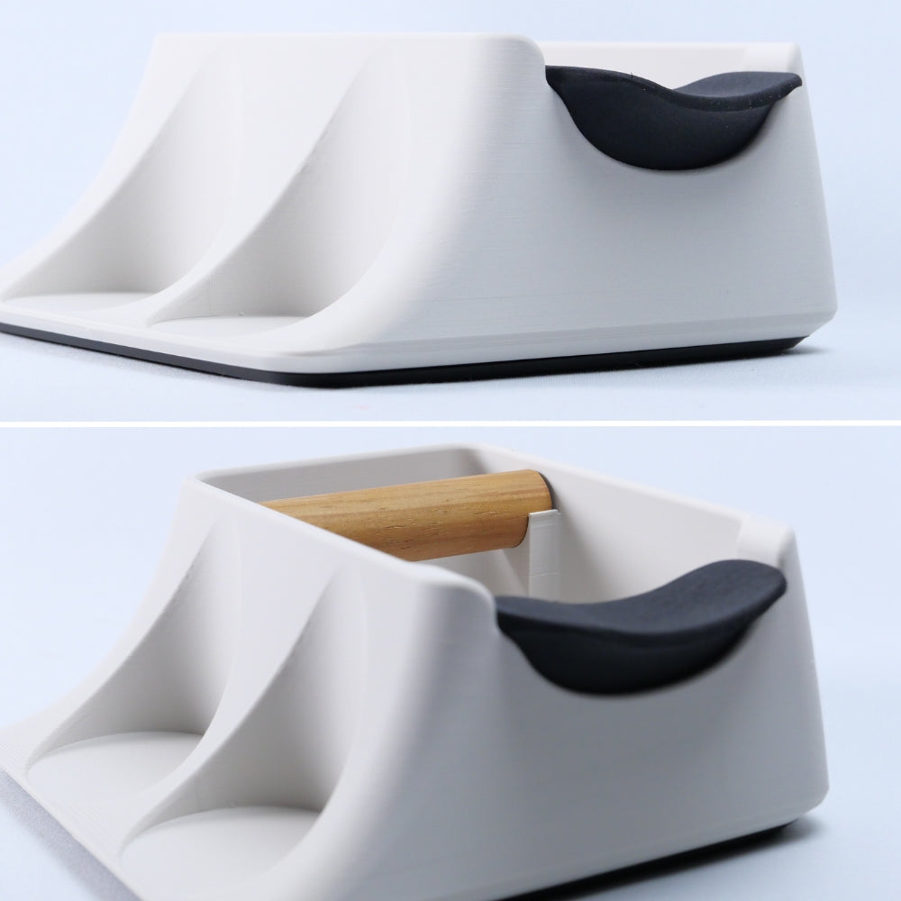 The Hub | Coffee Knock Box,Tamping Station, Tamper Holder