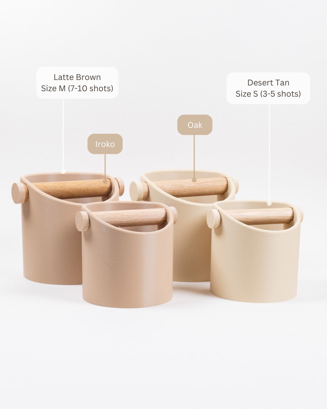 The Minimalist | Knock Box With Oak or Iroko Knock Bar - Knocdic