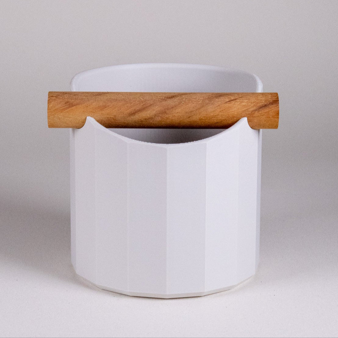 The Facet | Knock Box With Oak or Iroko Knock Bar - Knocdic