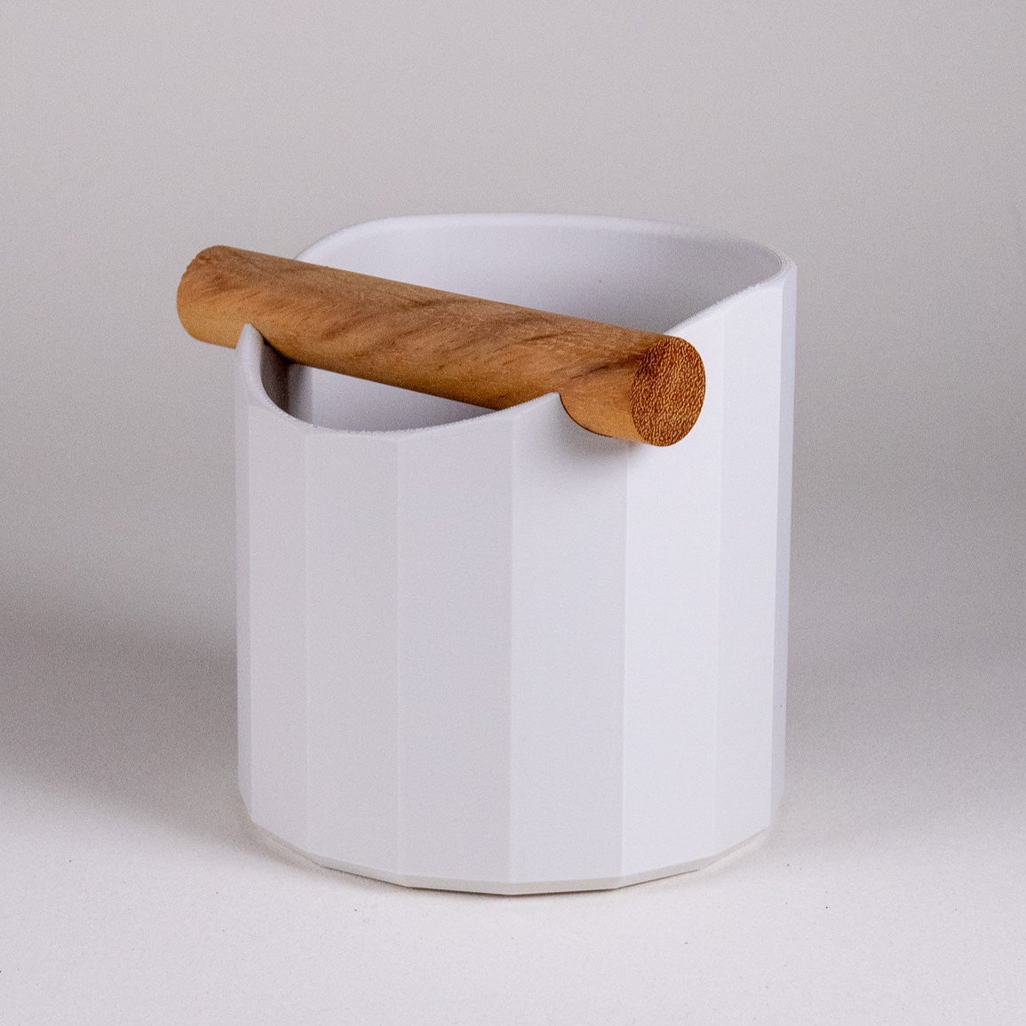 The Facet | Knock Box With Oak or Iroko Knock Bar - Knocdic