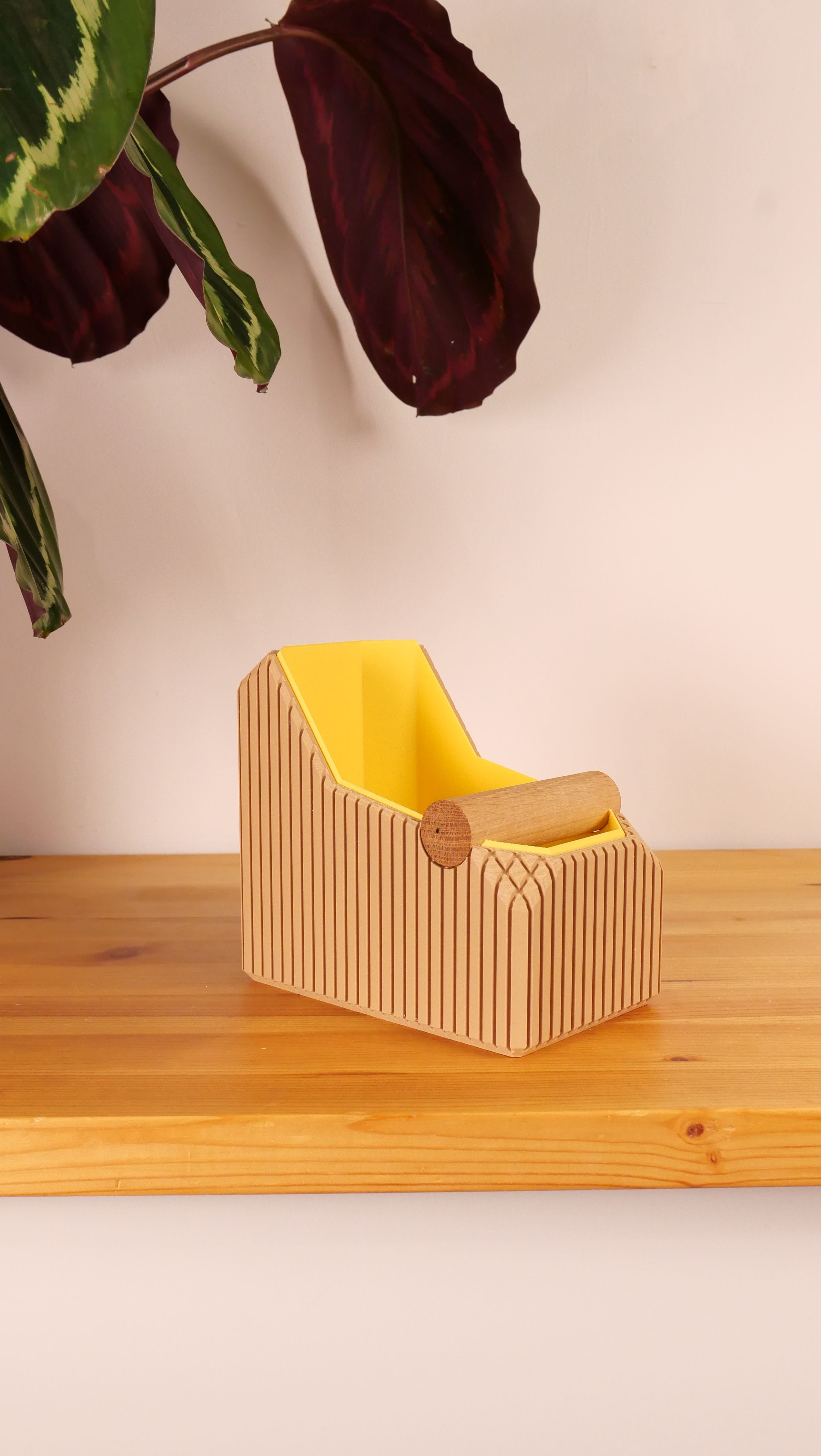 Striped Box | Knock Box With Hardwood Knock Bar