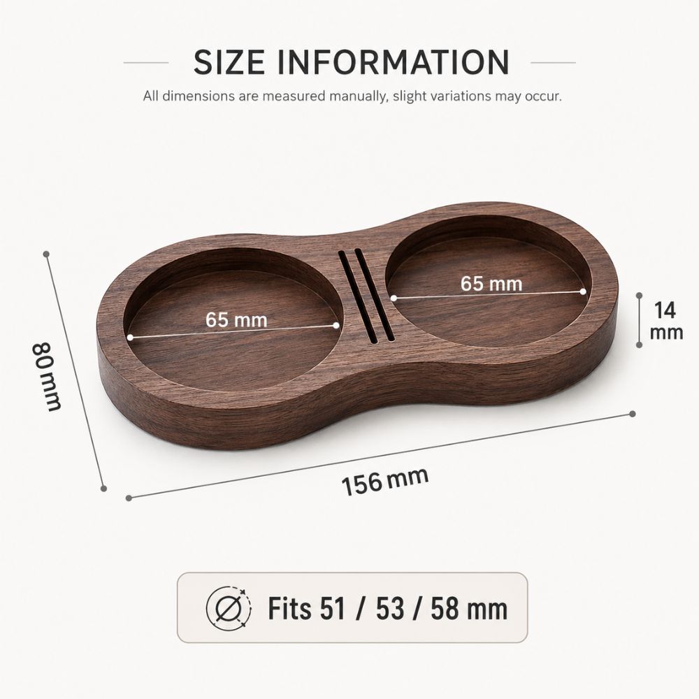 Universal Walnut Coffee Accessories Organiser
