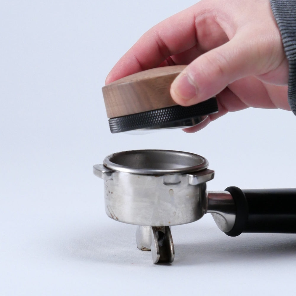 Walnut Adjustable Espresso Distribution Tool - Knocdic