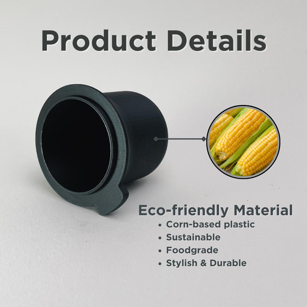 54/56/58mm Coffee Bean Dosing Cup With Grinder Activating Tab For Sage or Breville - Knocdic