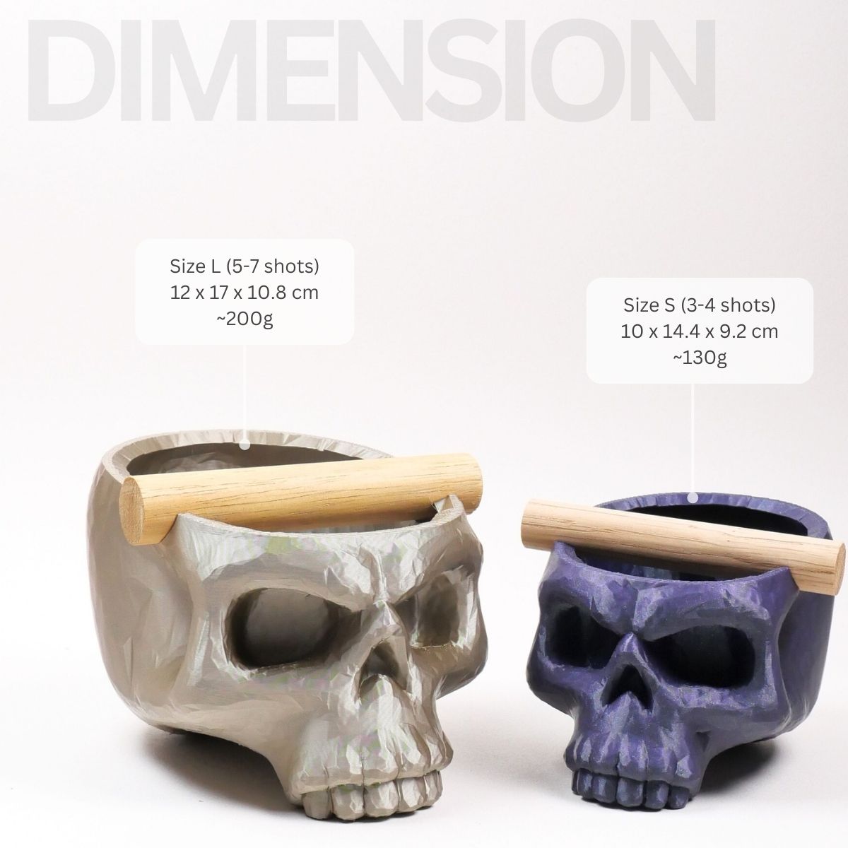 The Skull | Knock Box With Oak or Iroko Knock Bar - Knocdic