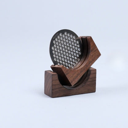 Walnut Espresso Puck Screen Holder