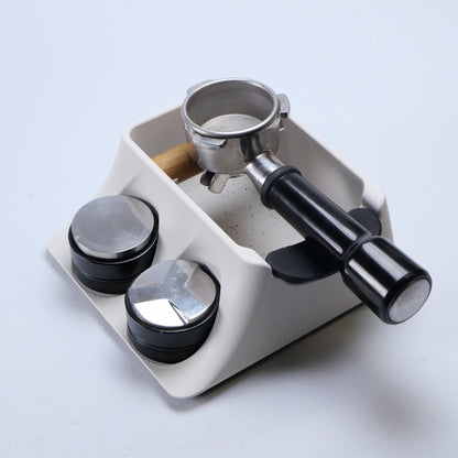 The Hub | Coffee Knock Box,Tamping Station, Tamper Holder