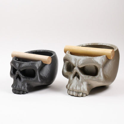 The Skull | Knock Box With Oak or Iroko Knock Bar - Knocdic