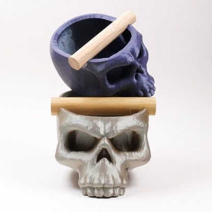 The Skull | Knock Box With Oak or Iroko Knock Bar - Knocdic