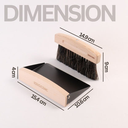 KNOCDIC® Magnetic Dustpan & Horsehair Brush