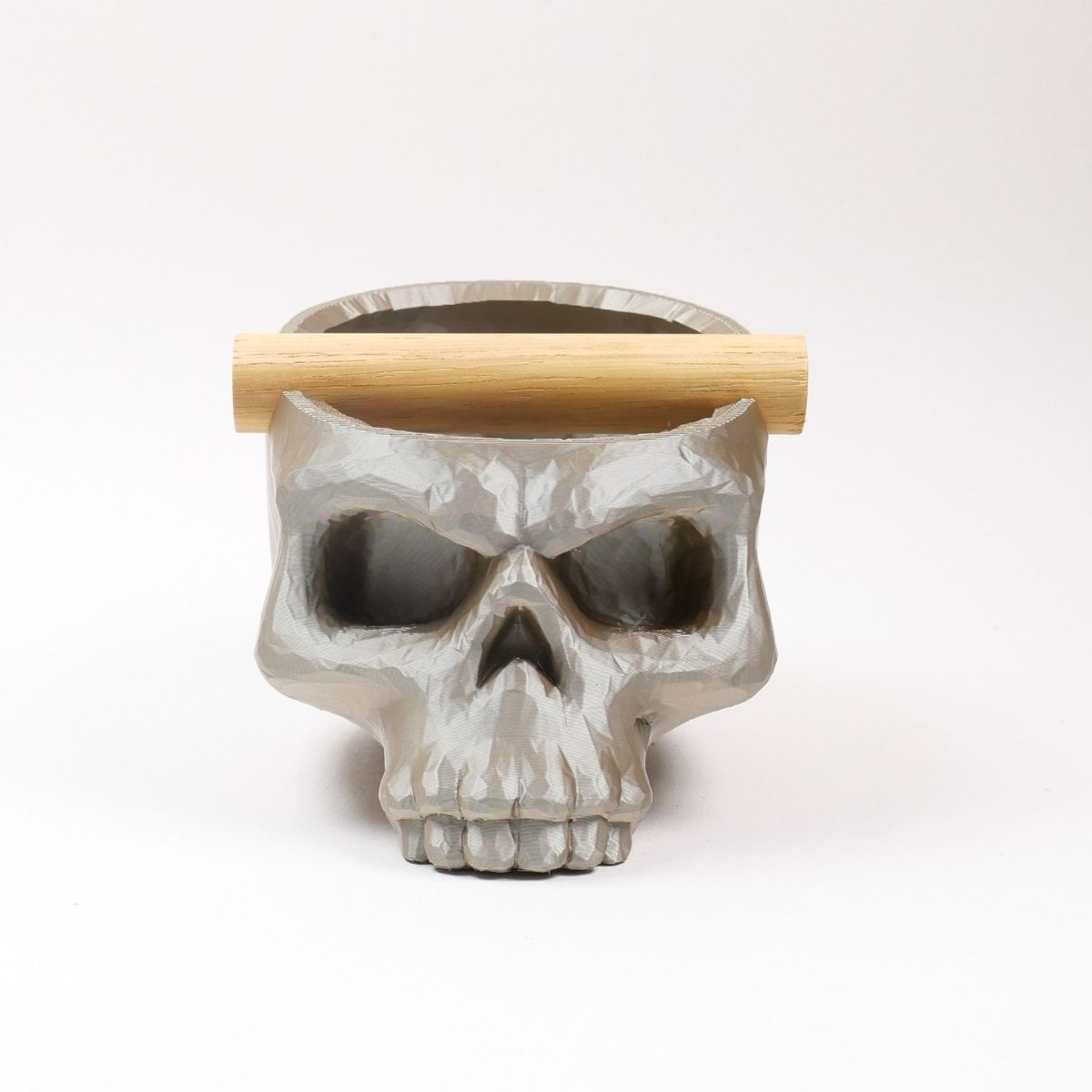 The Skull | Knock Box With Oak or Iroko Knock Bar - Knocdic