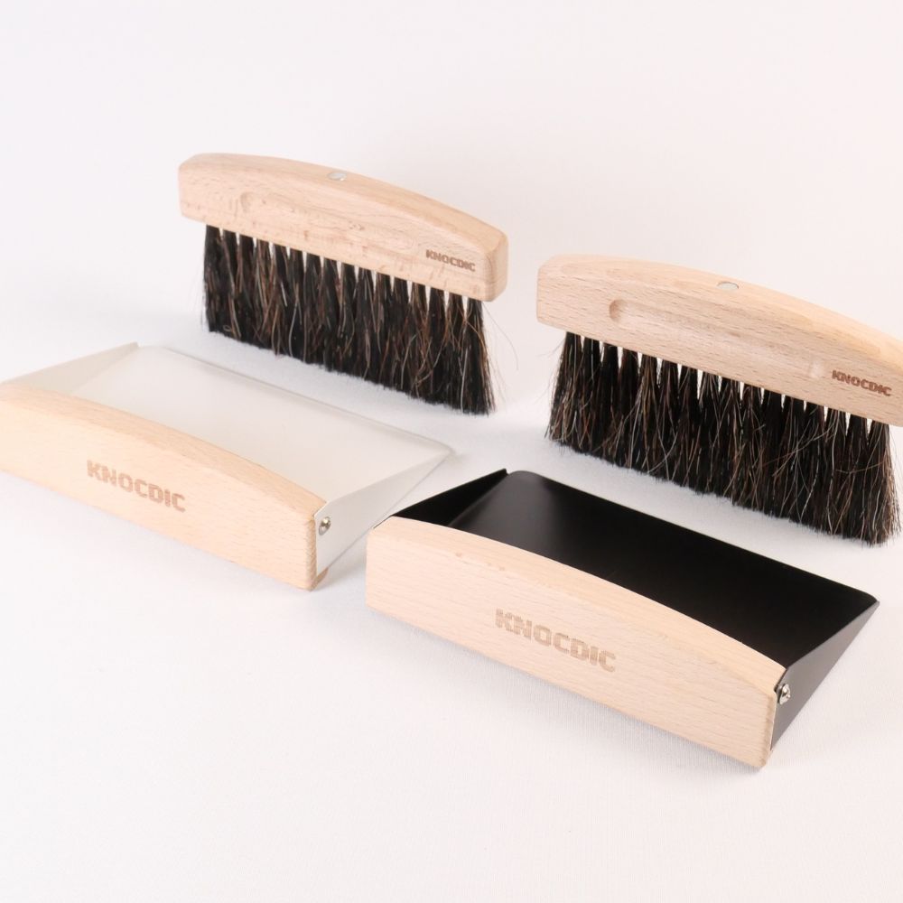 KNOCDIC® Magnetic Dustpan & Horsehair Brush