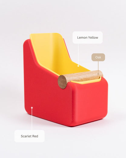 The Curve | Knock Box With Oak or Iroko Knock Bar - Knocdic