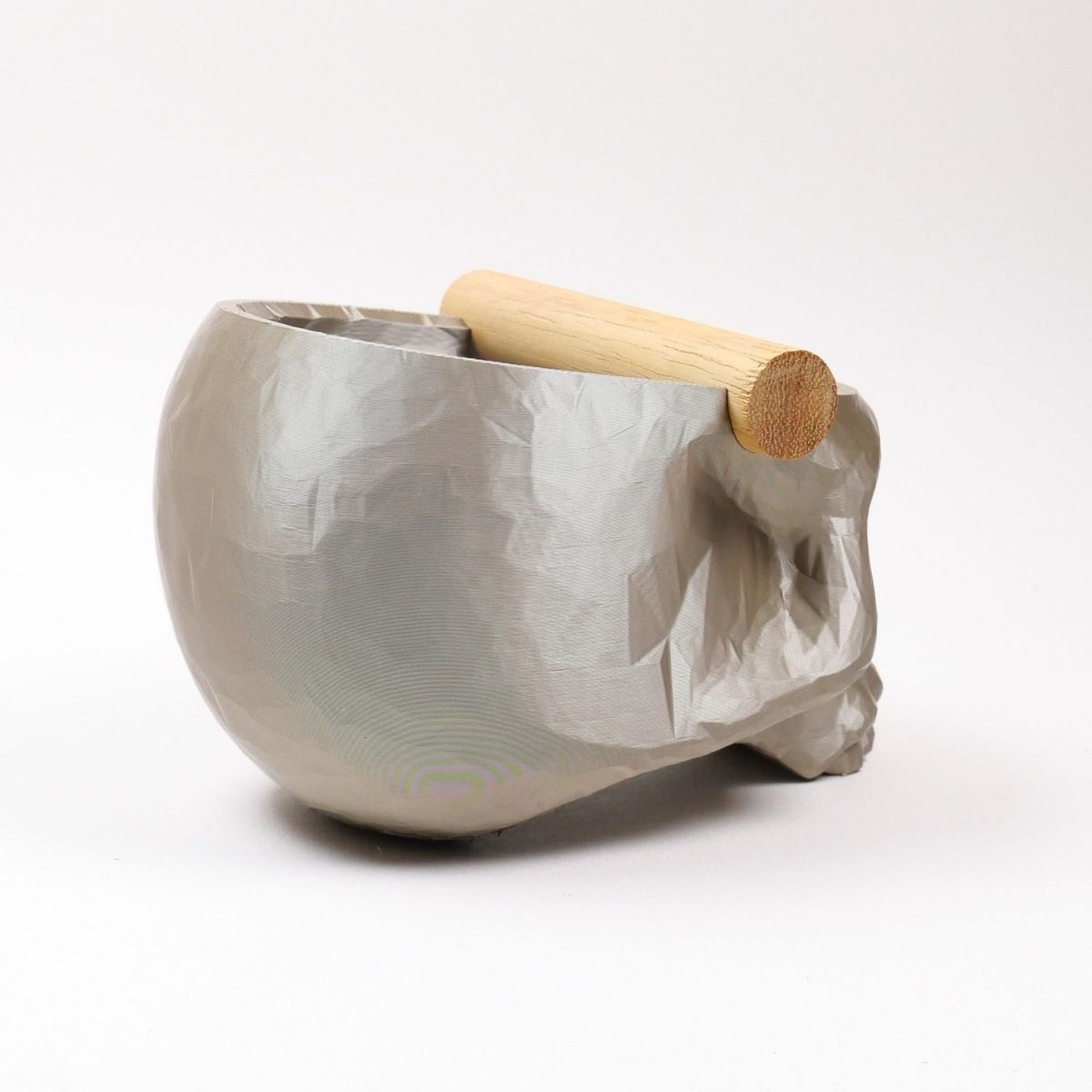 The Skull | Knock Box With Oak or Iroko Knock Bar - Knocdic