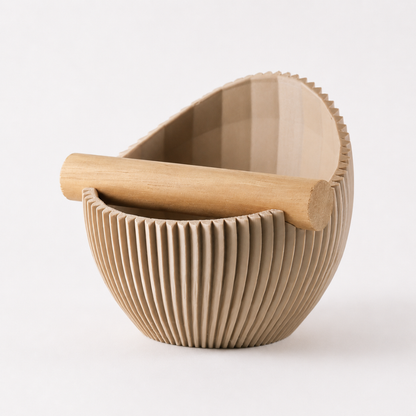 The Nova Coffee Knock Box with Real Oak Wood Bar - Knocdic