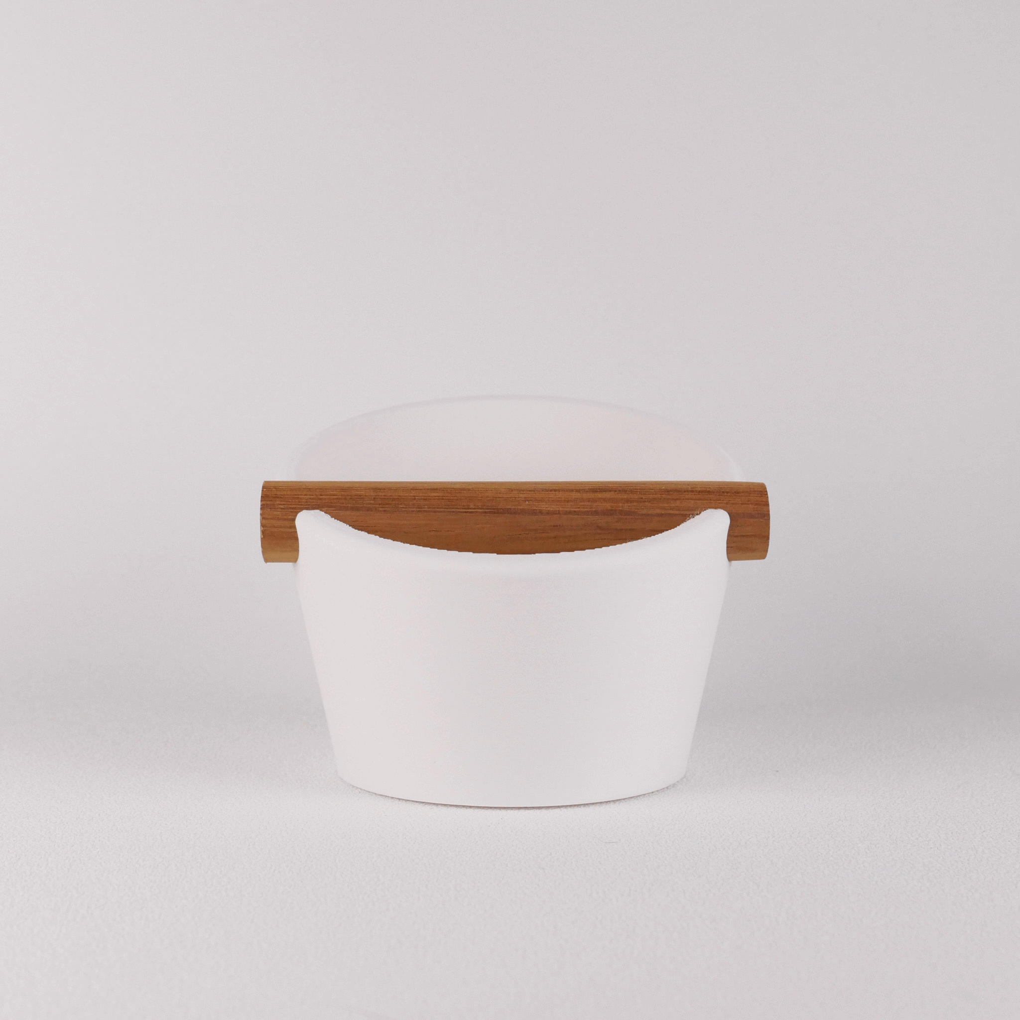The Oval | Knock Box With Oak or Iroko Knock Bar - Knocdic