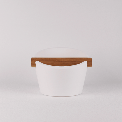 The Oval | Knock Box With Oak or Iroko Knock Bar - Knocdic