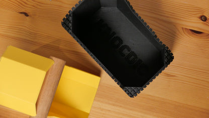 Striped Box | Knock Box With Hardwood Knock Bar