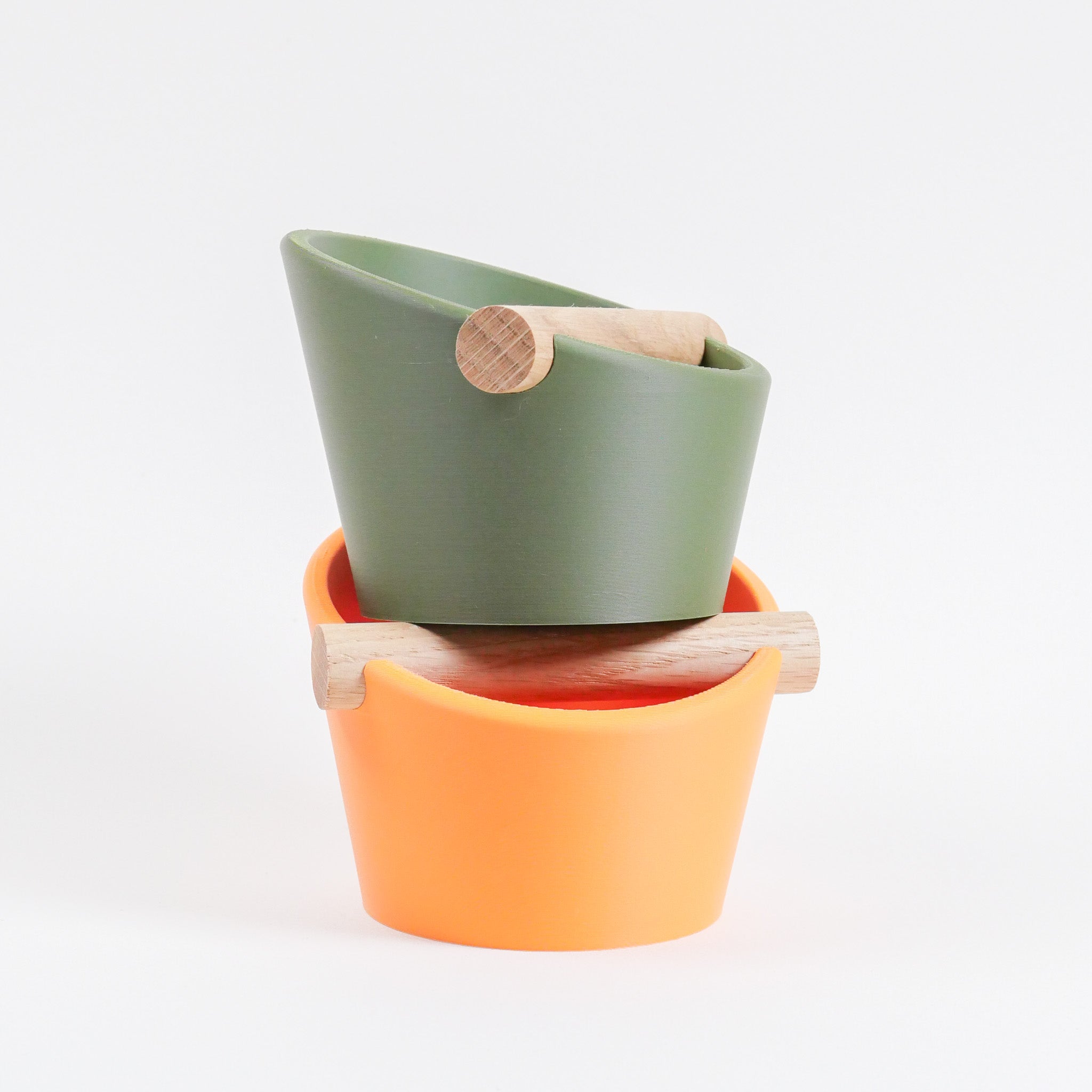 The Oval | Knock Box With Oak or Iroko Knock Bar - Knocdic
