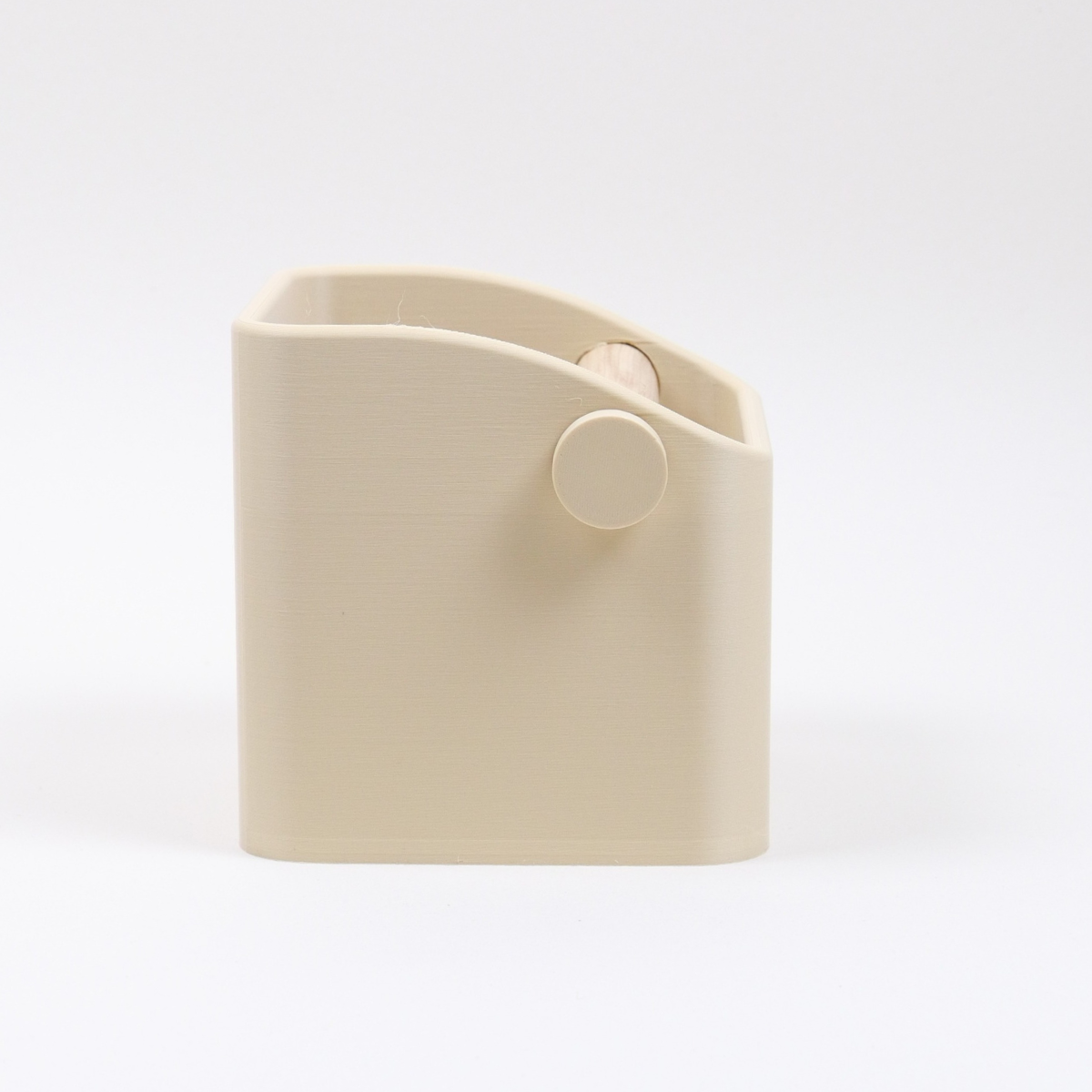 The Square | Knock Box With Oak or Iroko Knock Bar - Knocdic