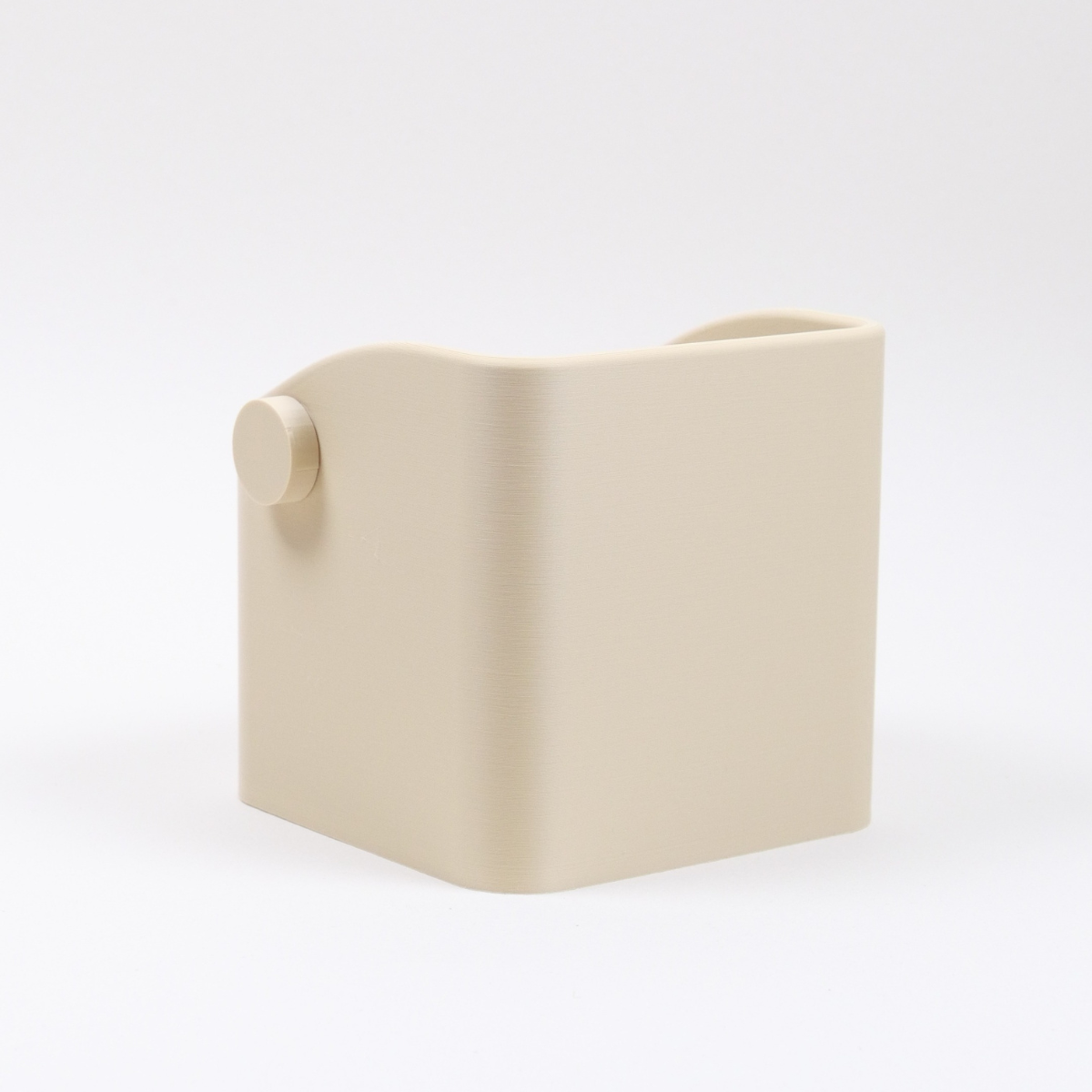 The Square | Knock Box With Oak or Iroko Knock Bar - Knocdic
