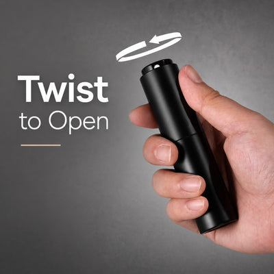 Close-up of anti-static coffee bean sprayer with 0.25mm fine mist nozzle
