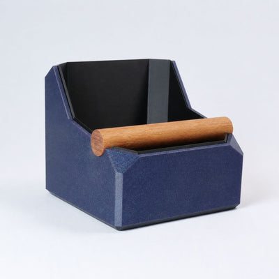 Square Coffee Knock Box with Real Oak Knock Bar in galaxy nebulae