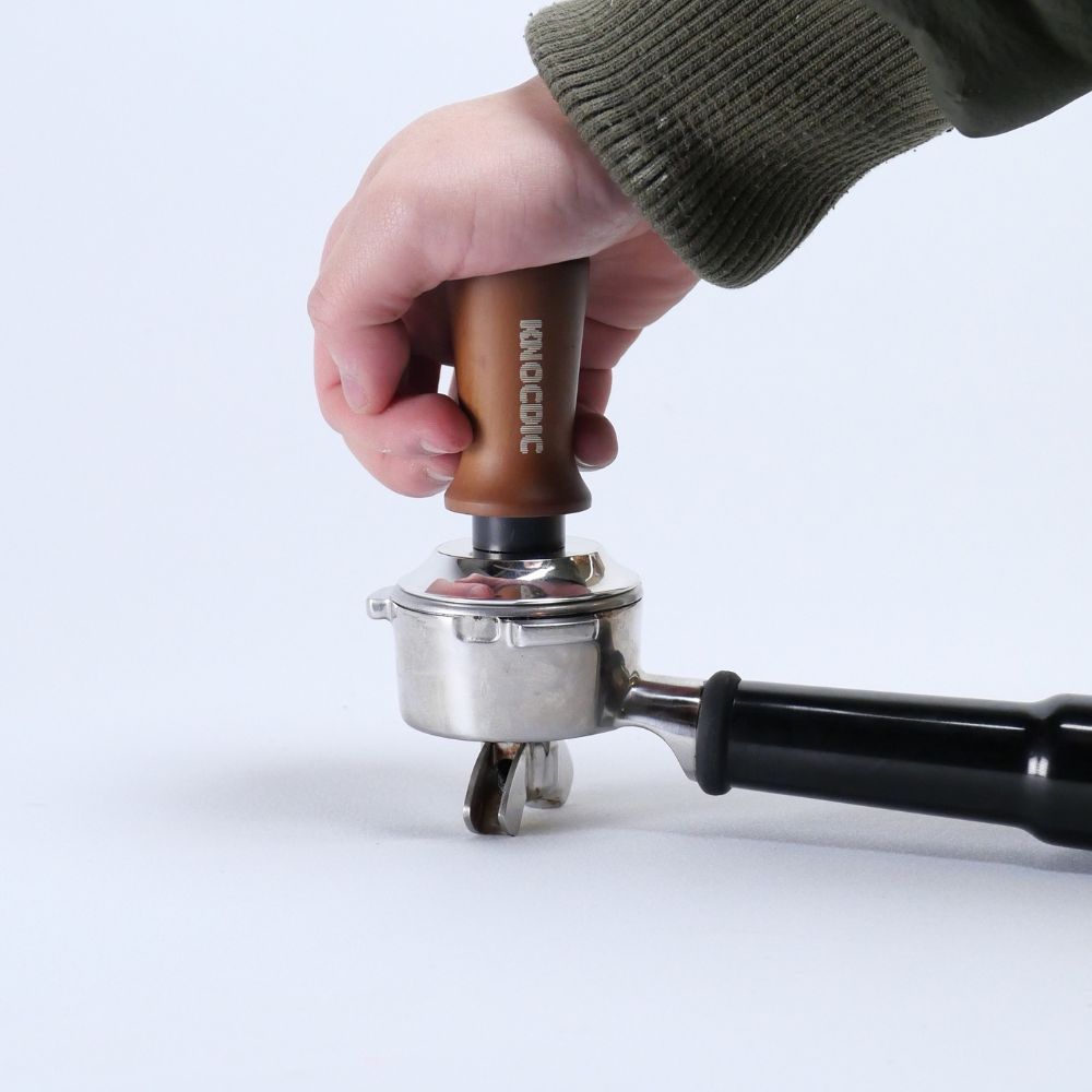 Espresso Tamper with Spring-Loaded Base