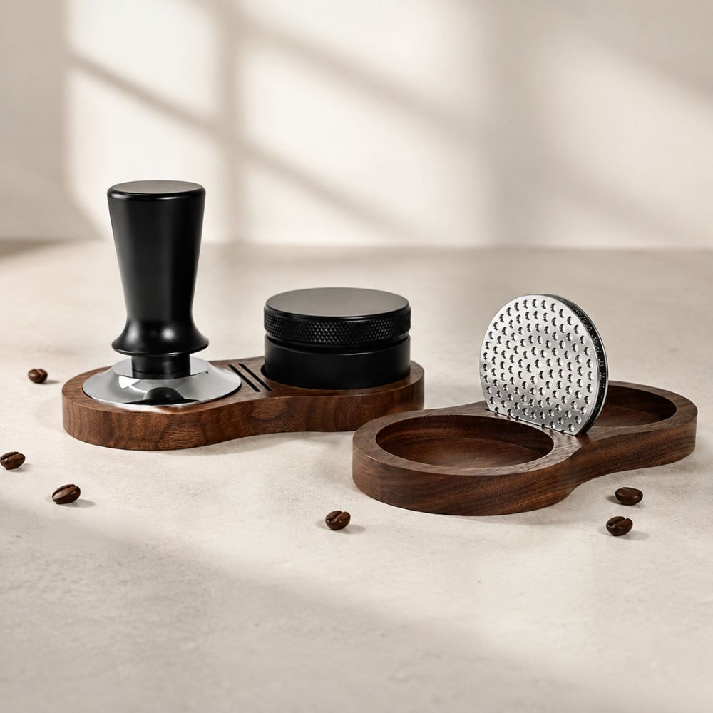 Universal Walnut Coffee Accessories Organiser