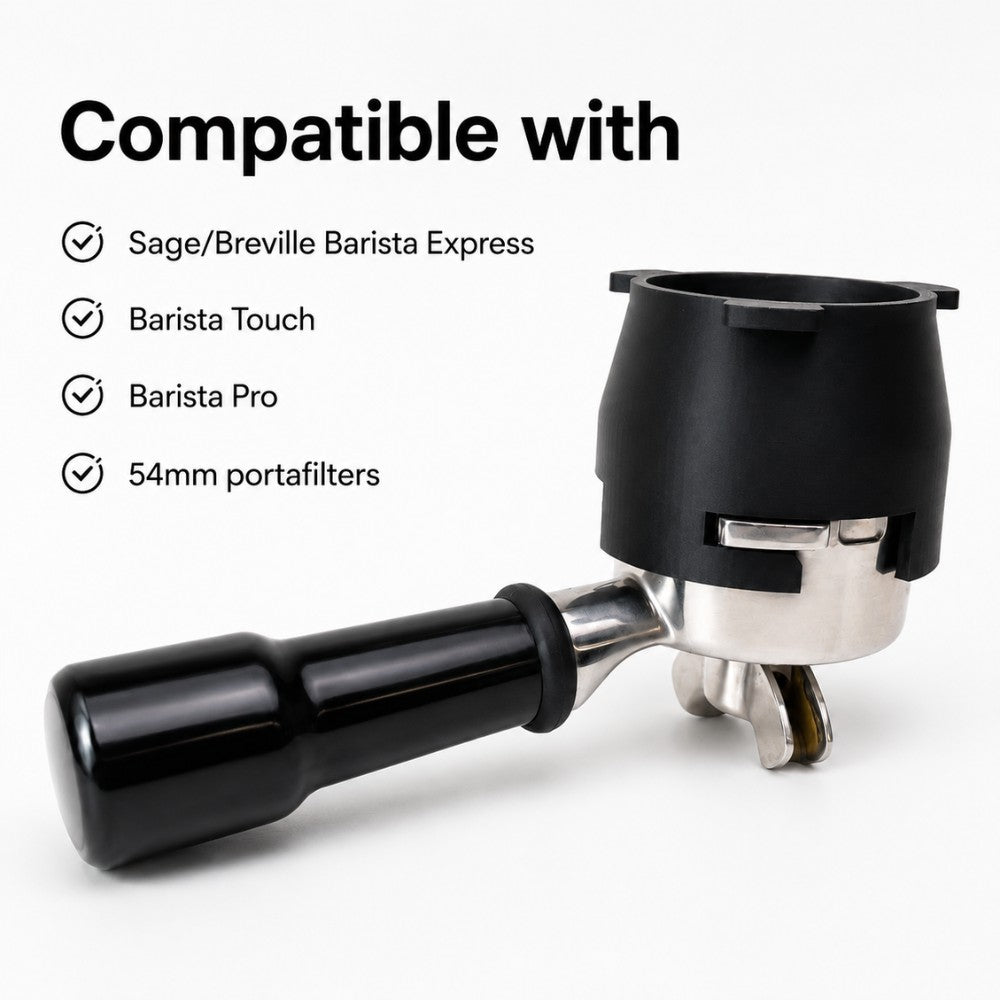 54mm dosing funnel compatible with Sage Breville Barista Express Touch Pro and 54mm portafilters