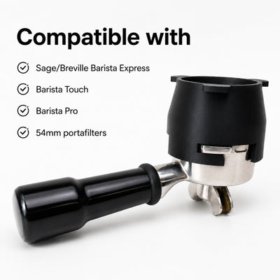 54mm dosing funnel compatible with Sage Breville Barista Express Touch Pro and 54mm portafilters