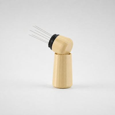 Espresso WDT Tool with Standing Holder in matte desert tan