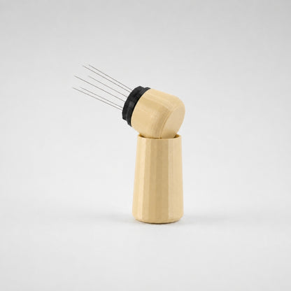 Espresso WDT Tool with Standing Holder in matte desert tan