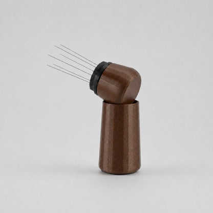 Espresso WDT Tool with Standing Holder in galaxy brown