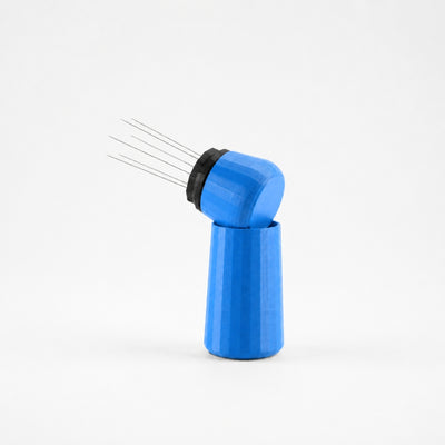 Espresso WDT Tool with Standing Holder in matte marine blue