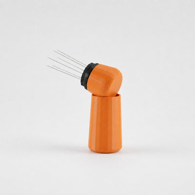 Espresso WDT Tool with Standing Holder in matte orange
