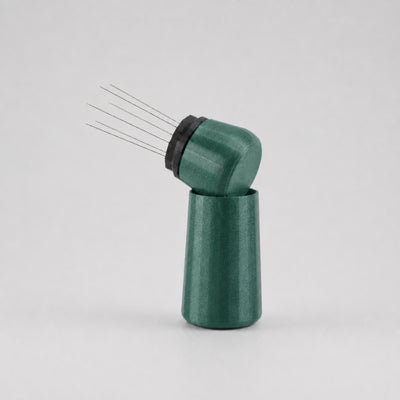 Espresso WDT Tool with Standing Holder in galaxy green