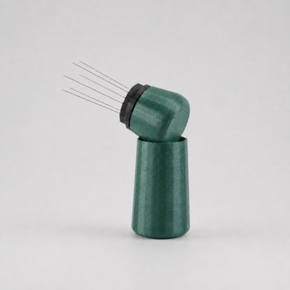 Espresso WDT Tool with Standing Holder in galaxy green