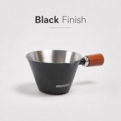 100ml Espresso Measuring Cup with Wooden Handle - Knocdic