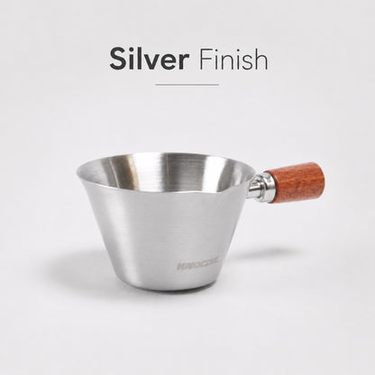 100ml Espresso Measuring Cup with Wooden Handle - Knocdic