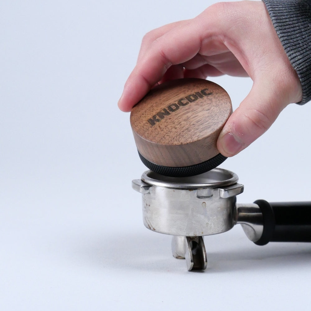 Walnut Adjustable Espresso Distribution Tool - Knocdic
