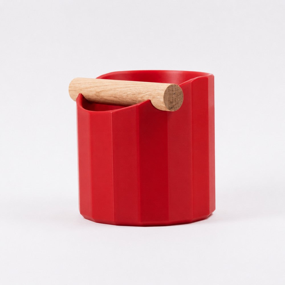 De Facet | Knock Box met eikenhouten of Iroko-klopbalk