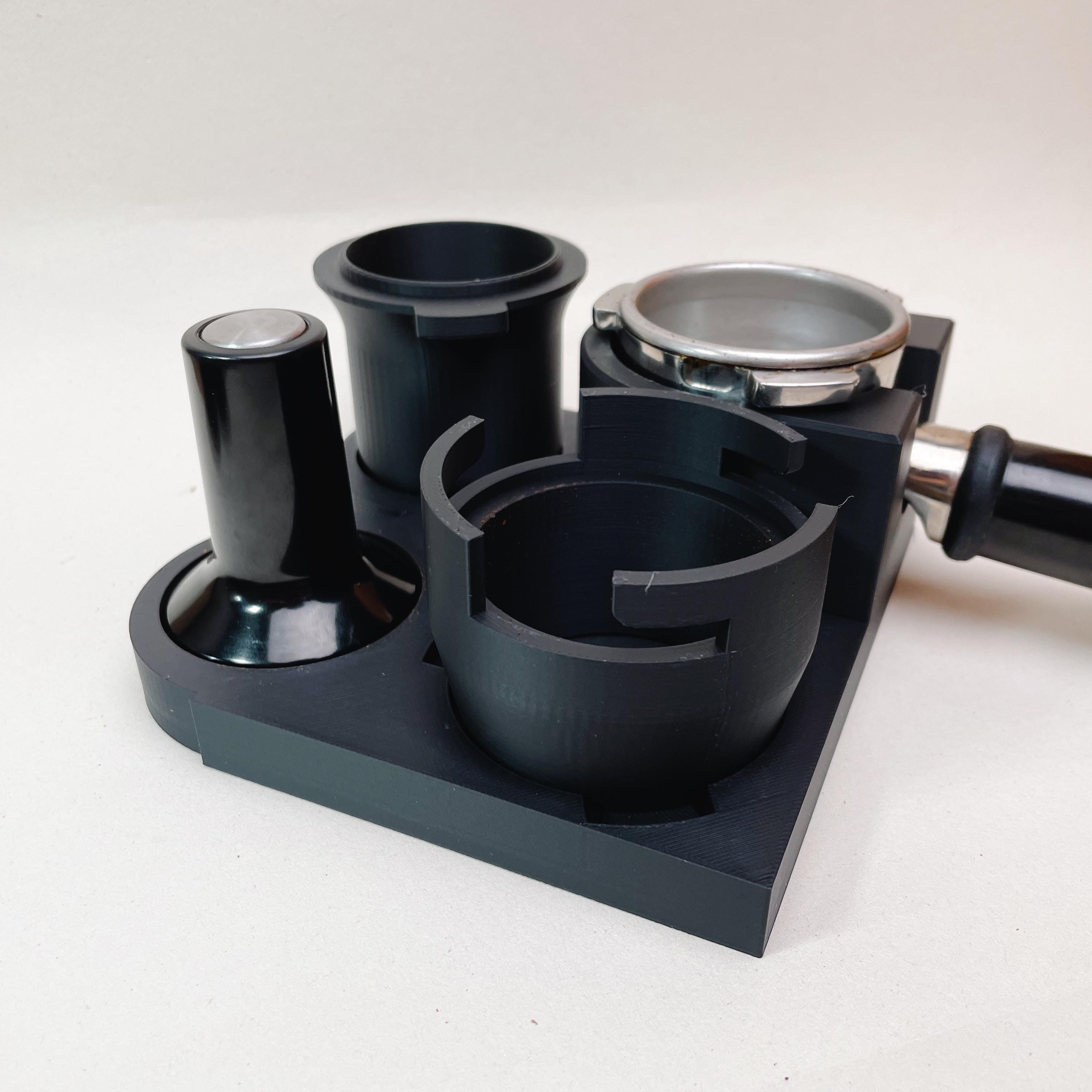 Sage/Breville Espresso Machine Coffee Accessories Station for 54mm portafilter, tamper, dosing funnel, dosing cup - Knocdic