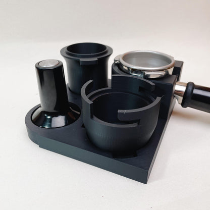 Sage/Breville Espresso Machine Coffee Accessories Station for 54mm portafilter, tamper, dosing funnel, dosing cup - Knocdic